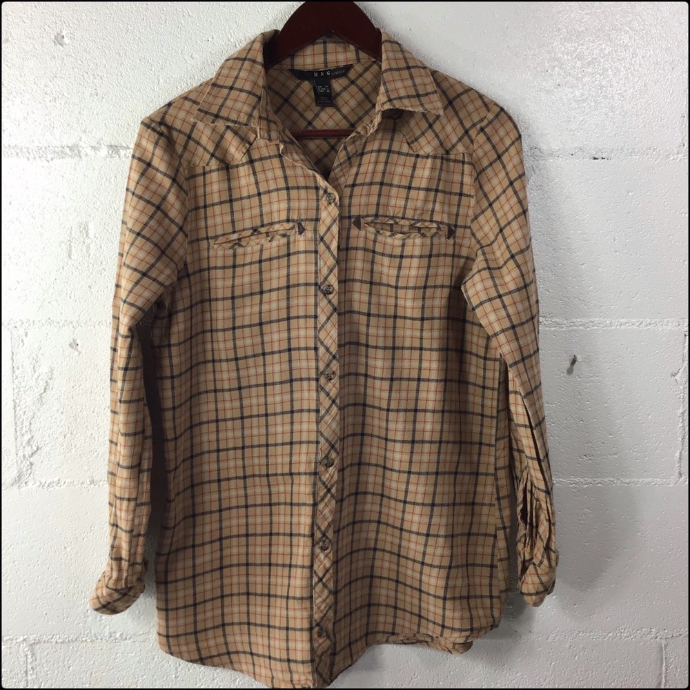 Mango Large Button Down Flannel